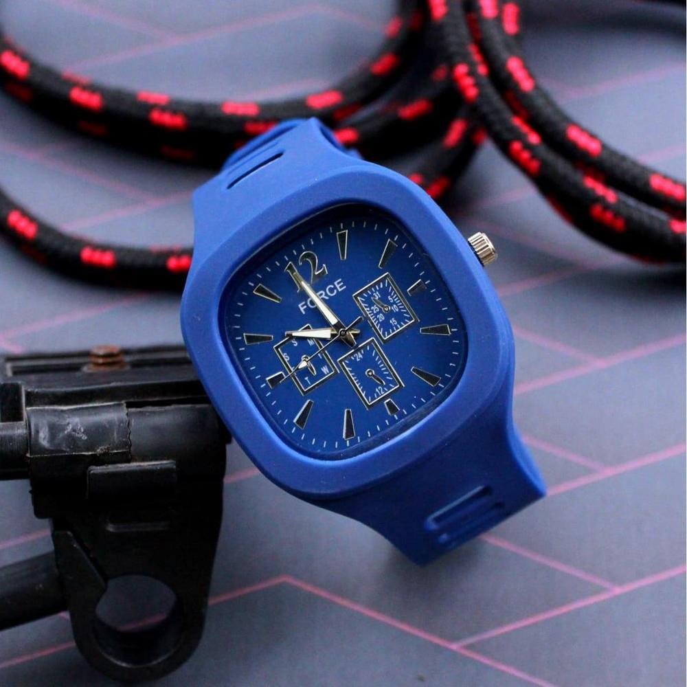Streetwear Tonneau Watch | Sculpted Case Sport Watch | Silicone Strap Sport Watch