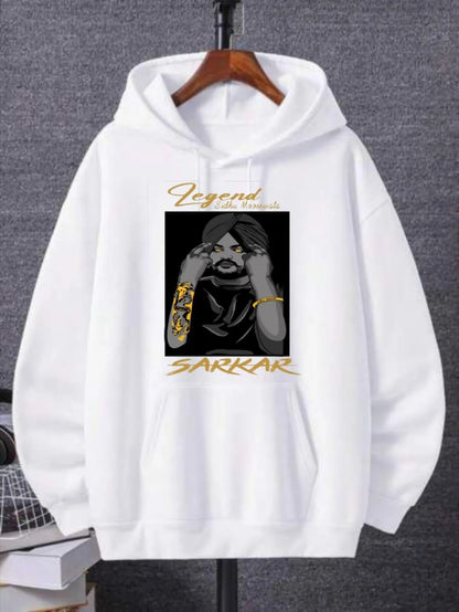 Sidhu Moose Wala "Sarkar" Hoodie | Legend Never Die - Sidhu Moose Wala Hoodie | Moose Wala Legacy Hoodie