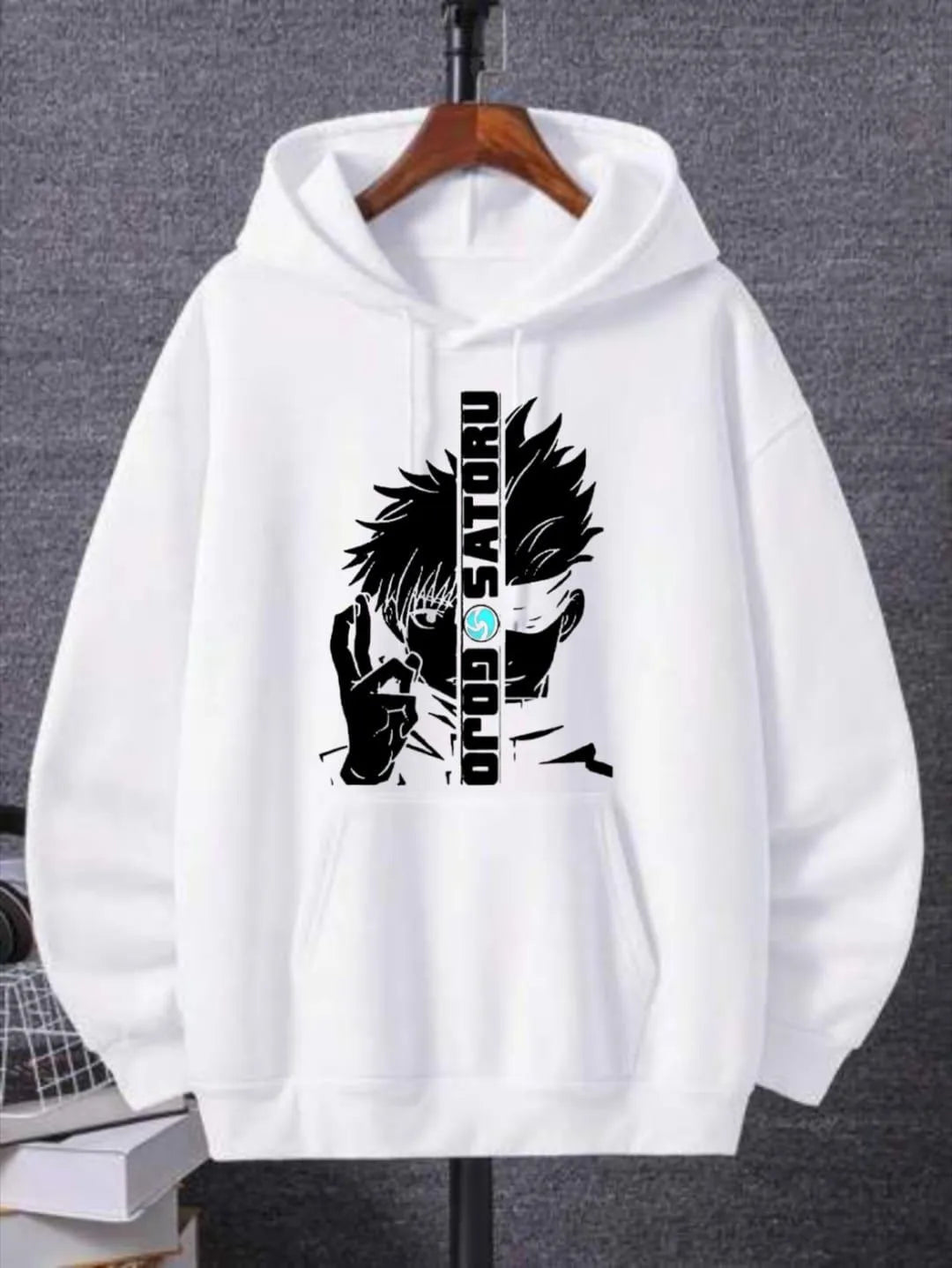 Gojo Satoru Hoodie | Gojo Sensei Pullover | Jujutsu Kaisen Gojo Hoodie