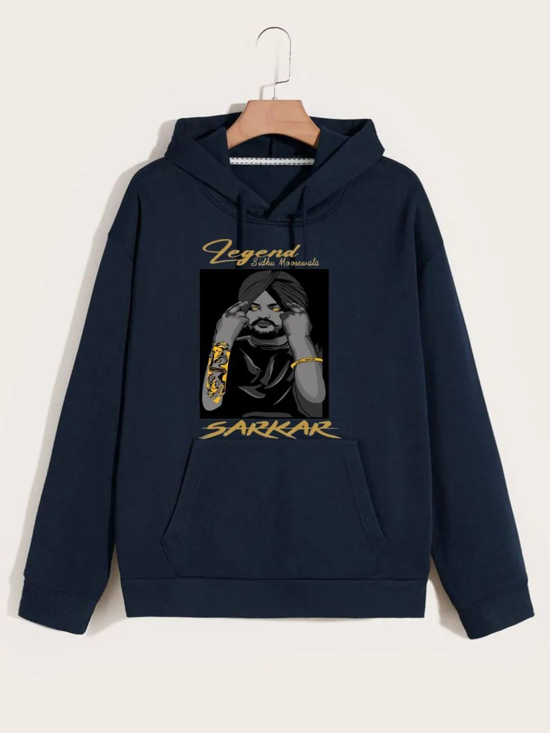 Sidhu Moose Wala "Sarkar" Hoodie | Legend Never Die - Sidhu Moose Wala Hoodie | Moose Wala Legacy Hoodie