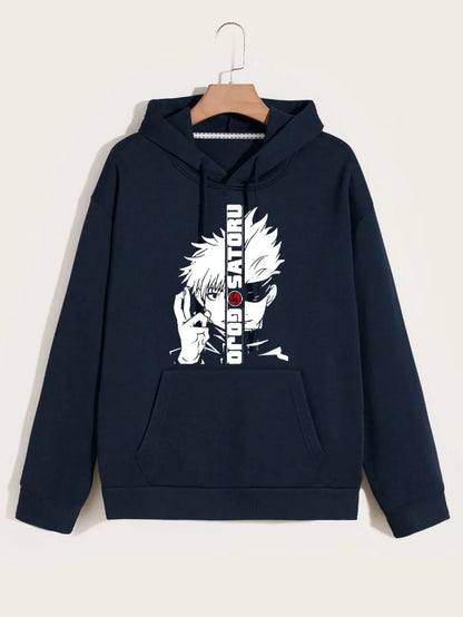 Gojo Satoru Hoodie | Gojo Sensei Pullover | Jujutsu Kaisen Gojo Hoodie