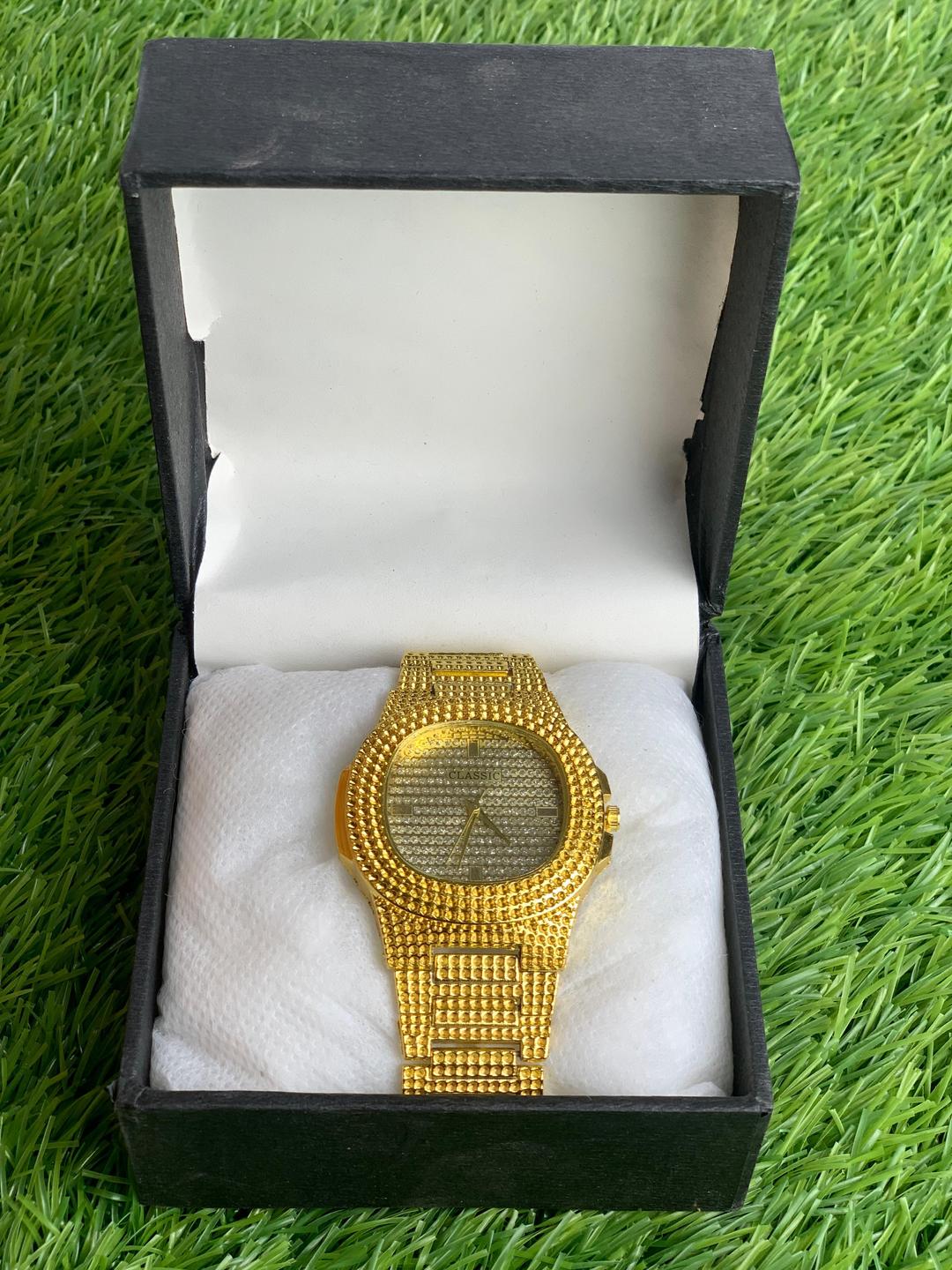 The Golden Monarch | Luxembourg Gold Watch | Gilded Charm Timepiece