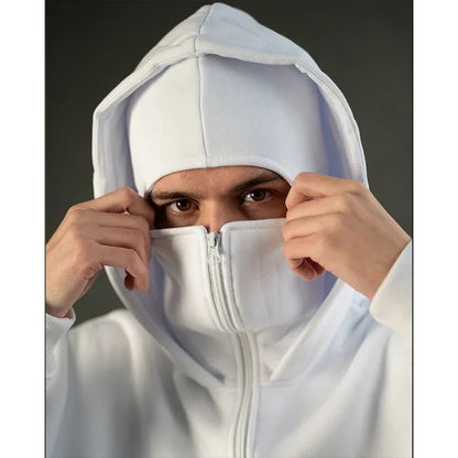 Stealth Mode Balaclava Hoodie | The Facemask Hoodie | Cozy Covert Full-Zip Hoodie