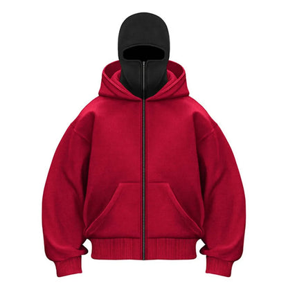 Stealth Mode Balaclava Hoodie | The Facemask Hoodie | Cozy Covert Full-Zip Hoodie
